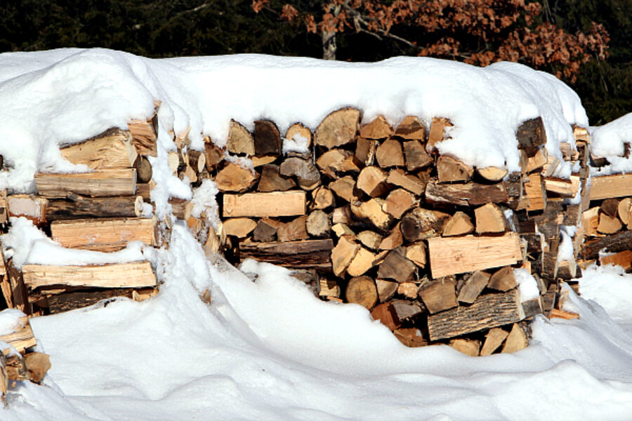 Firewood donations stock the stoves of the needy